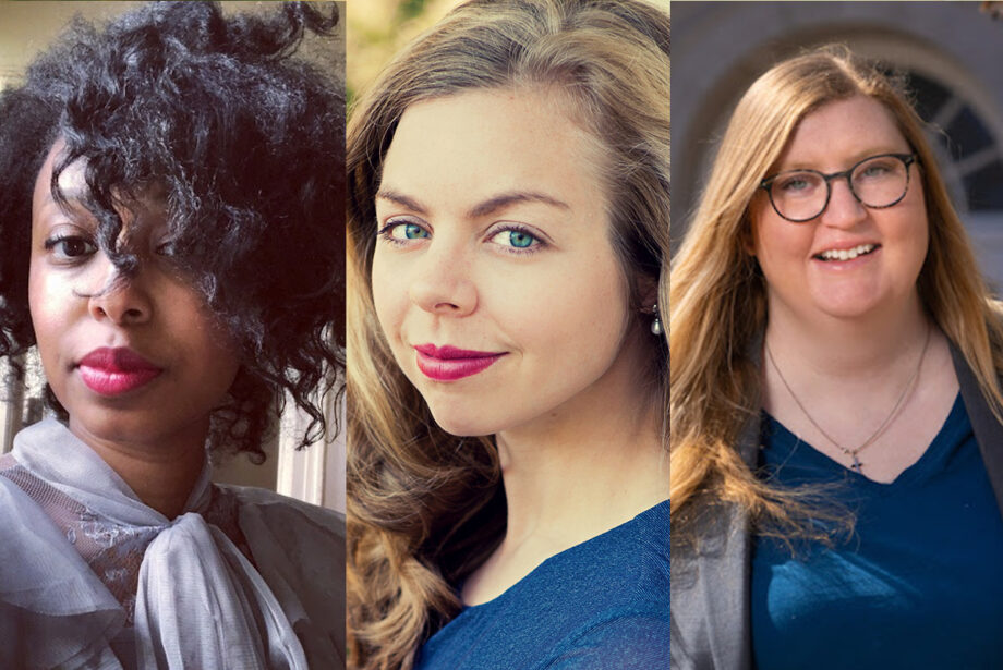 From left, Danielle A. Jackson,&nbsp;Eliza Born&eacute; and&nbsp;Sara A. Lewis