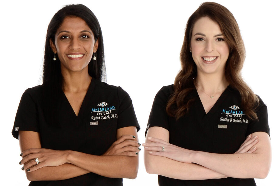 Dr. Rutvi Patel and Dr. Heather Bartels of McFarland Eye Care in Little Rock