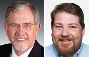 Rep. Lanny Fite, R-Benton, and Gary Moody, director of state and local climate strategy for the National Audubon Society