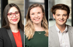 Amy Hughes, Rachel Bruton and Spencer Casavechia of MHP/Team SI in Rogers