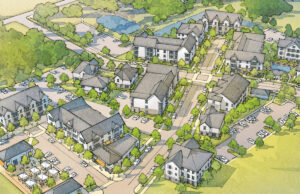 An artist's rendering of the planned Pure Springdale multi-family properties.