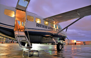 Southern Airways Express flies to El Dorado, Hot Springs and Harrison.