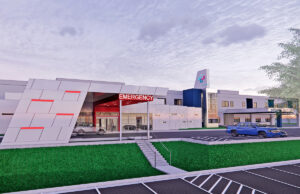 A rendering of planned renovations at Unity Health’s hospital in Jacksonville.