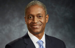 Raphael Bostic, president of the Atlanta Federal Reserve and the first Black president of a regional Fed bank in the system's 108-year history.