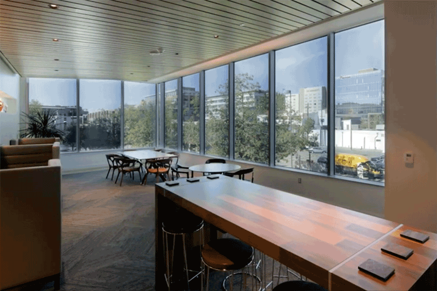 A demonstration of View Inc.'s dynamic windows.