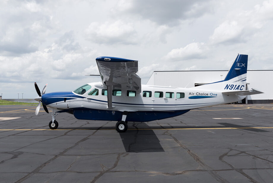 A Cessna Caravan aircraft operated by Air Choice One of St. Louis.