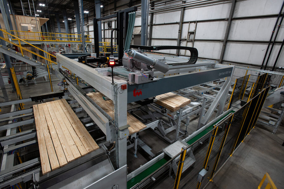 Nearly one-third of the Structurlam facility’s production capacity is earmarked for Walmart’s new Home Office in Bentonville.