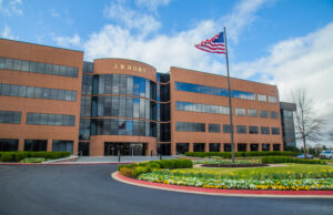 J.B. Hunt Transport Services Inc.'s headquarters in Lowell.