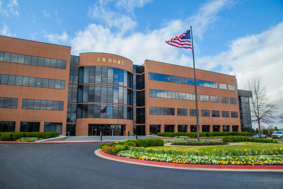 J.B. Hunt Transport Services Inc.'s headquarters in Lowell.