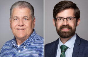 Ronnie Sturch and Alan Pillow of the city of Jonesboro