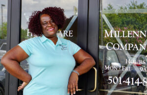 Shay Stevens, owner of Millennium Companion Inc. and Millennium Adult Day Care in Little Rock. She is selling the home care business and plans to open an after-school care center on South Battery Street in September.