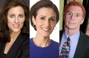 From left, Lara Brown,&nbsp;Victoria DeFrancesco Soto and&nbsp;Mitchell Lerner.