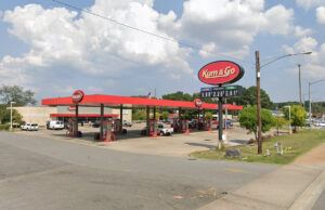 Kum & Go at 7620 Baseline Road in Little Rock, as it appeared on Google Maps in September 2019.