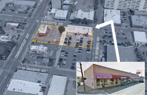 Future Chick-fil-A properties at Broadway and Seventh streets in downtown Little Rock. (Parcel lines approximate and shown for illustration only.)