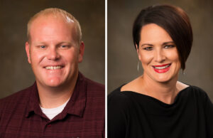Zeke Dixon and Brandi McCoy of Petit Jean State Bank in Morrilton