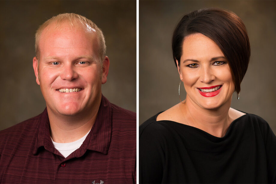 Zeke Dixon and Brandi McCoy of Petit Jean State Bank in Morrilton