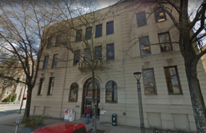 A Google Street View image of the Arkansas Democrat-Gazette building in downtown Little Rock.&nbsp;