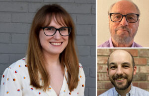 Clockwise from left: Rebekah Aduddell, Frederick Ernst and William Murray of Hendrix College in Conway