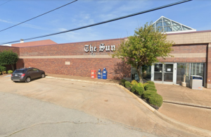 A Google Street View image of the former Jonesboro Sun building, which it occupied for more than 50 years before selling to St. Bernards helathcare.