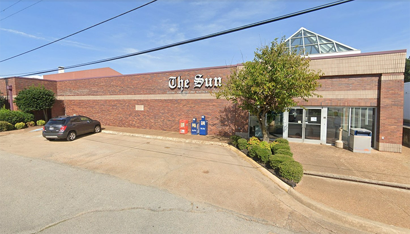 A Google Street View image of the former Jonesboro Sun building, which it occupied for more than 50 years before selling to St. Bernards helathcare.