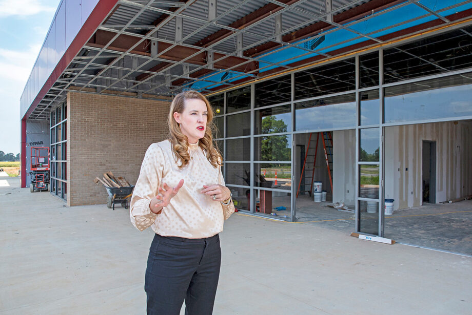 Elizabeth Anderson of Anderson Fish Farms is a major backer of the new 30,000-SF Agriculture Business Academy in Lonoke.