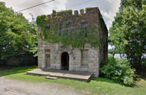 The former Franklin County Jail is a historic building at Third and River streets in Ozark.