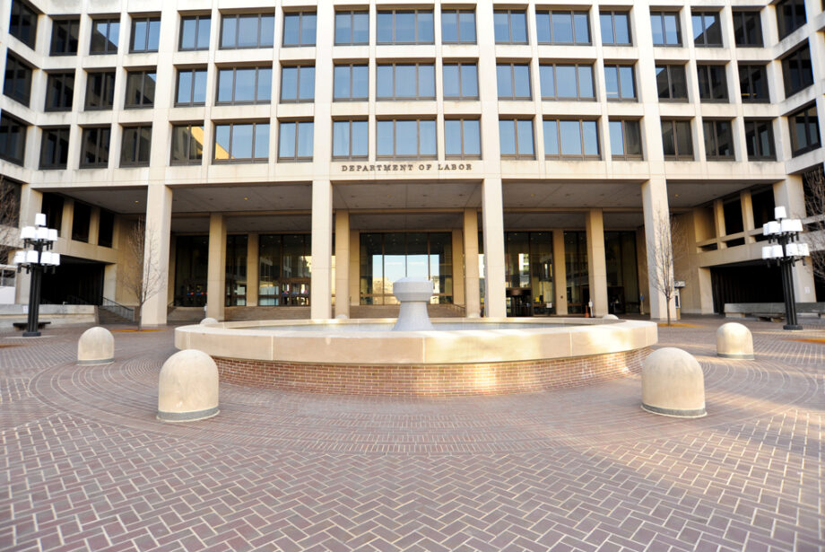 The U.S. Department of Labor building in Washington, D.C.
