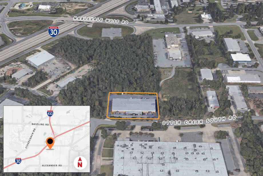 The property outlined above is at 11600 Otter Creek South Road in Little Rock. (Parcel lines are approximate and shown for illustration only.)