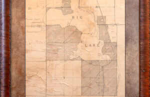 Photos, maps and more from the early days of the Big Lake Club are displayed on the  walls of the current clubhouse. The 2,829-SF structure was built 17 years ago on the site of the original, which was torn down in 1951.