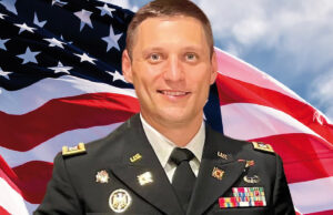 Chis Milum of First Community Bank of Batesville and the Army National Guard