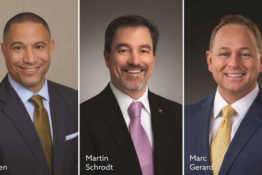 Jon Crippen, Martin Schrodt and&nbsp;Marc Gerard were recently promoted at Simmons Bank.