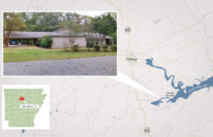 A Van Buren County homeowner is accused of having an improperly wide path down to Greers Ferry Lake.