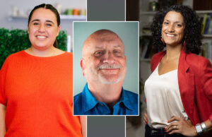 Sandra Carrasco-Quezada, Bill Fox and Morgan Scholz of Forge Community Loan Fund in Huntsville