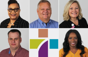 Clockwise from top left: Veronica Alexander, Tom Chiarelli, Amanda Robinson, Shayla Robinson and Michael Stringfellow, all of Jefferson Regional Medical Center in Pine Bluff