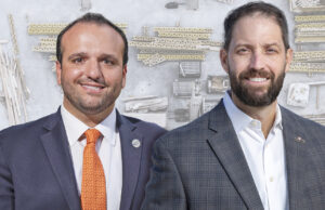Derek Alley, left, took on the title of CEO at VCC LLC this  year. Jake Nabholz will start 2022 as CEO of Nabholz Construction Corp.