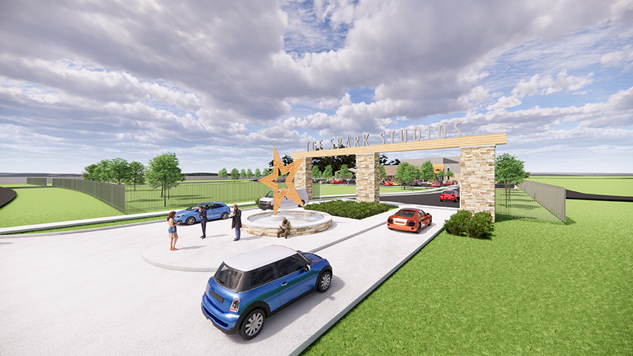 A rendering of the planned&nbsp;TGE Global Entertainment movie studio in Fort Smith.