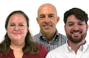 Lucia DiGiacomo, Mike Piatt and Cody Worley of Tanners Team Sports Inc. in Hot Springs