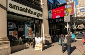 A Smashburger restaurant in New York City&nbsp;