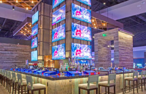 A sampling of attractions at Saracen Casino Resort includes the Crossroads bar.