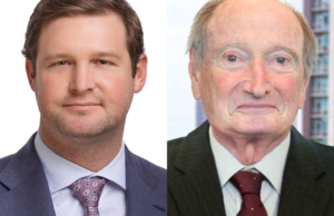 Former University of Arkansas quarterback Tyler Wilson, left, and longtime developer John Flake, who have started the real estate and financial investment firm Cirrus Investments.&nbsp;