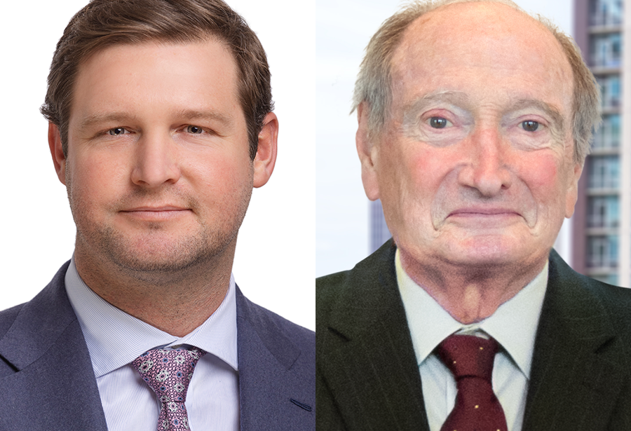 Former University of Arkansas quarterback Tyler Wilson, left, and longtime developer John Flake, who have started the real estate and financial investment firm Cirrus Investments.&nbsp;