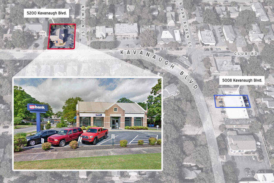 A former U.S. Bank branch location at 5200 Kavanaugh Blvd. in Little Rock will soon be the new site of Kavanaugh Pharmacy, currently located just 700 feet to the east at 5008 Kavanuagh Blvd.