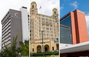 The Chancellor Hotel in Fayetteville, the Arlington Hotel & Spa in Hot Springs and the Marriott in Little Rock