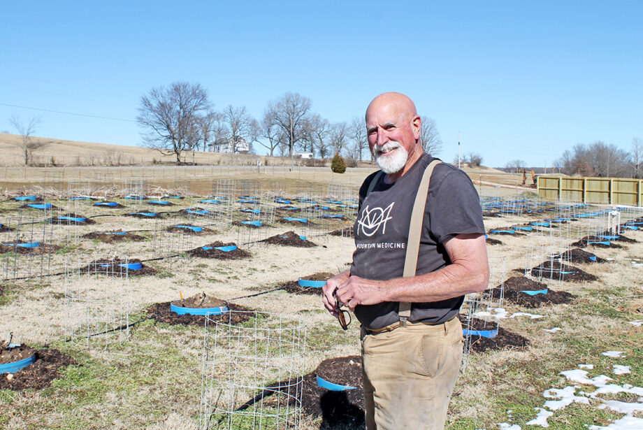 Farmer Bill Morgan grows hemp on an acre in Fayetteville.