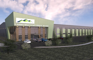 A rendering of the planned&nbsp;Caddo Mountain Spring Water bottling facility&nbsp;