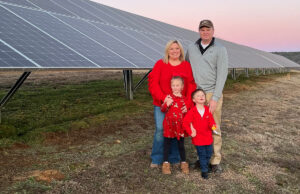 Theron and Jeanie Rowbotham with Mae and Tate on their Hagarville farm.