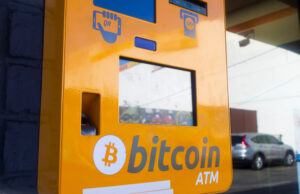 A file photo of a Bitcoin ATM in Los Angeles