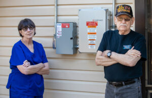 Belinda and Samuel Lister of Fairfield Bay have had panels on their roof since June, but still haven’t been interconnected.