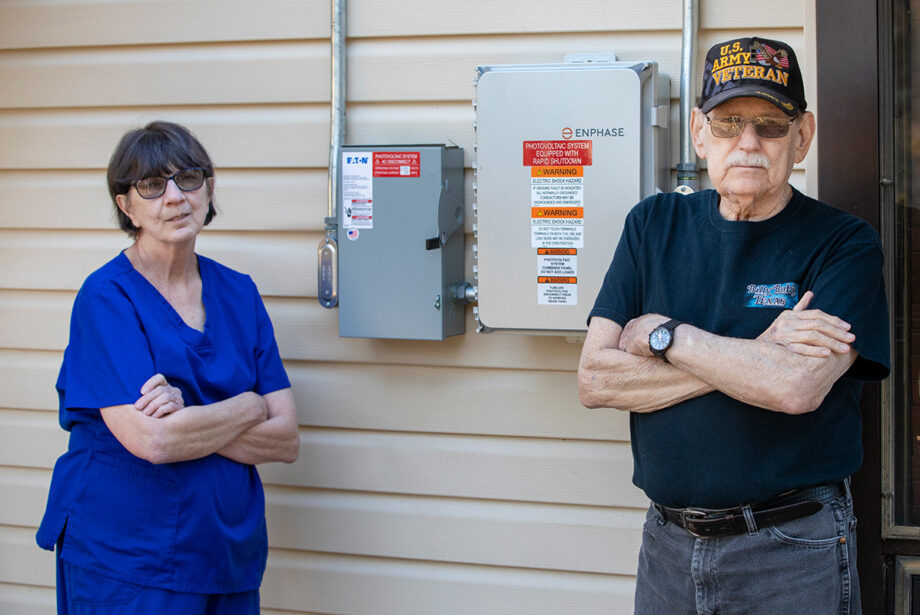 Belinda and Samuel Lister of Fairfield Bay have had panels on their roof since June, but still haven’t been interconnected.