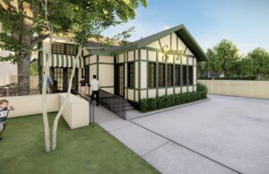 A rendering of George's, an Italian restaurant planned for the Heights at the former site of Cafe Prego